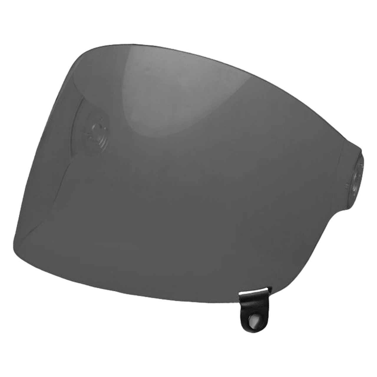 Bell Replacement Bullitt Flat Visor Black Tabs Dark Smoke at Chas Mann Motorcycles