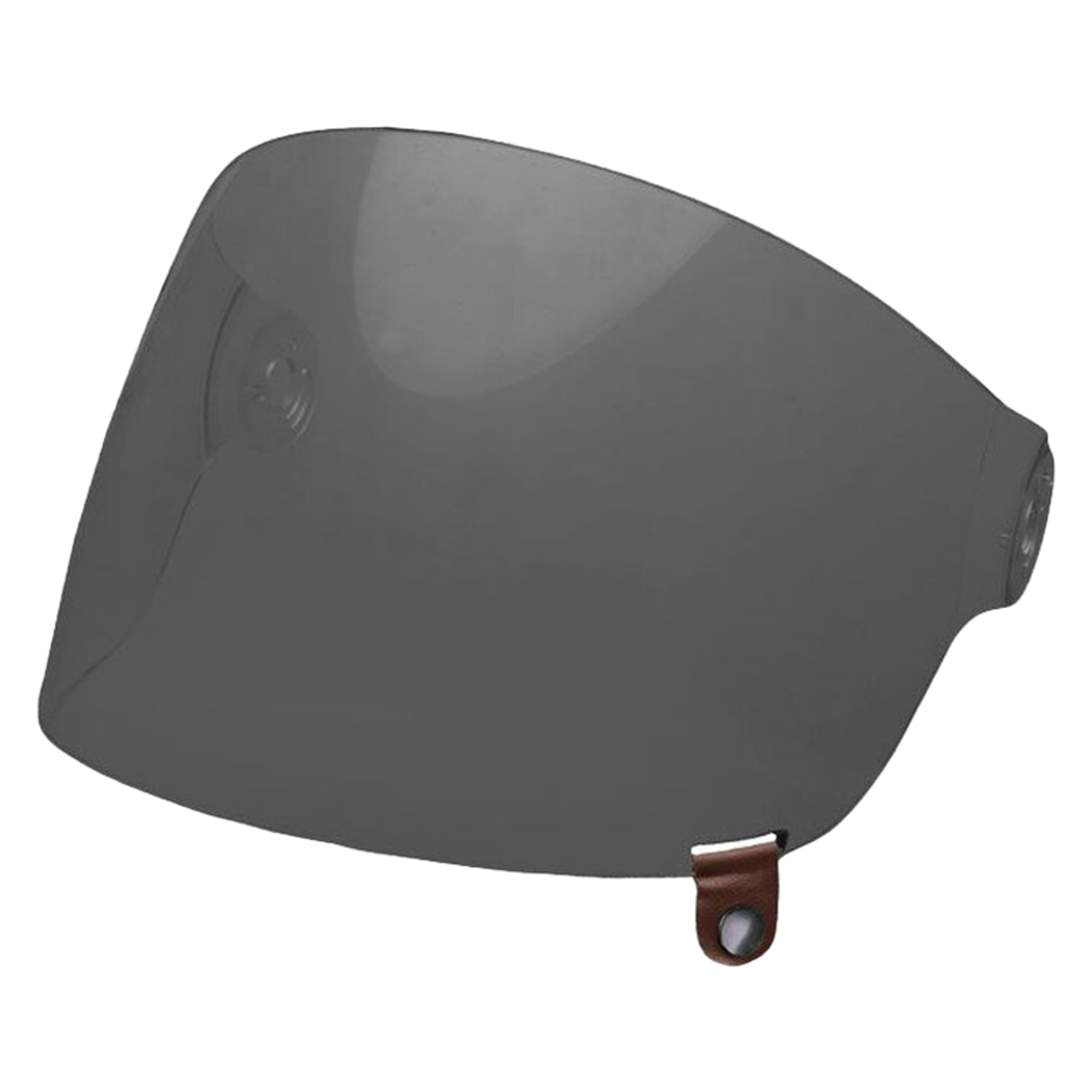 Bell Replacement Bullitt Flat Visor Brown Tabs Dark Smoke at Chas Mann Motorcycles