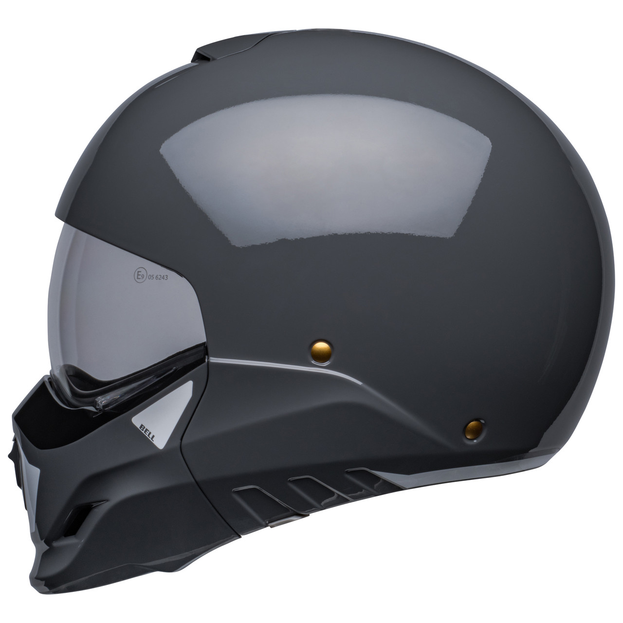 Bell Broozer Full Face (Removable) Helmet, Nardo Grey left hand side view for sale at Chas Mann Motorcycles in Birmingham.