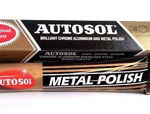 This is a tube of Autosol metal polish that is in stock at Chas Mann Motorcycles.