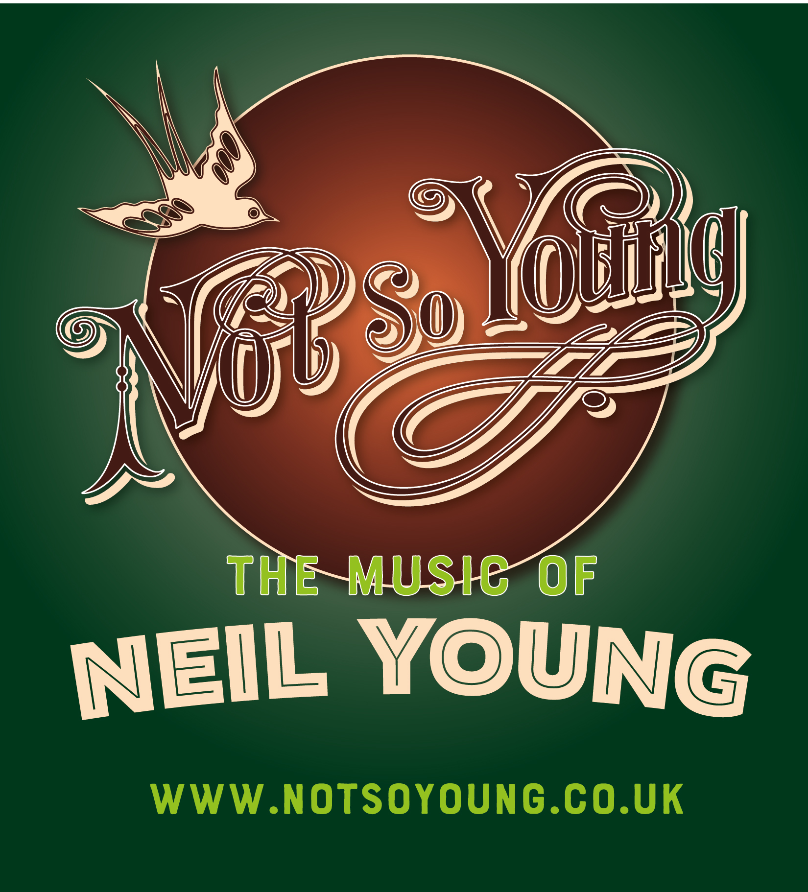 Not So Young Band poster for Downstairs at Chas Mann's