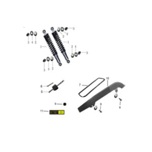 Mash Fifty 50cc shock absorber parts schematics